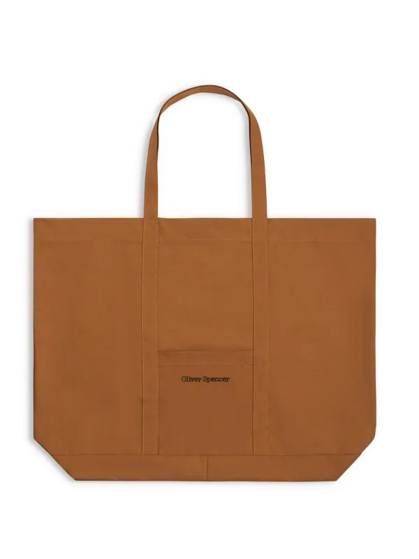 Weekend Tote Bag Lawford Ochre sold by Oliver Spencer
