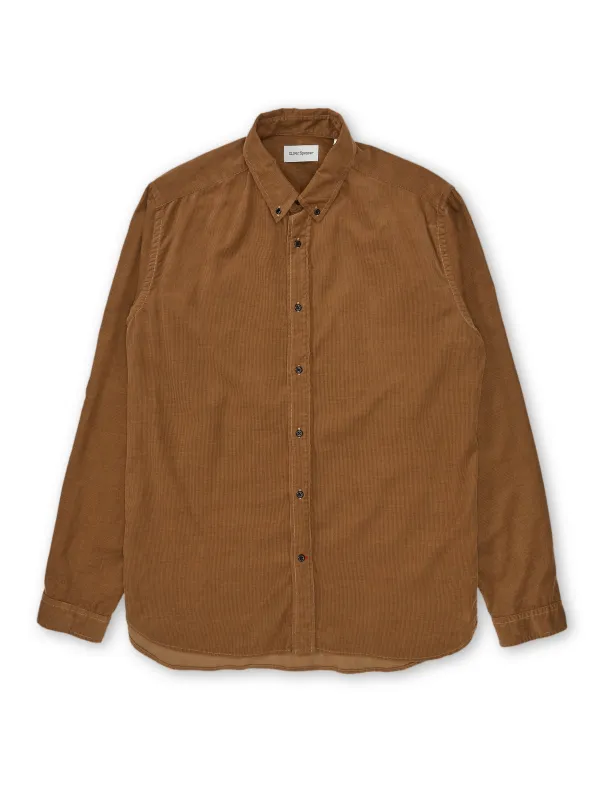 Brook Shirt Mersey Cord Beige sold by Oliver Spencer