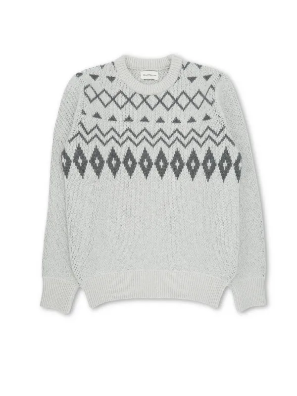 Blenheim Jumper Milroy Light Grey sold by Oliver Spencer