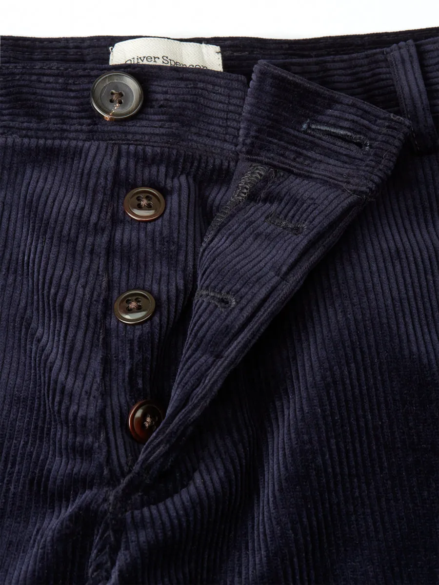 Judo Trousers Kingsley Cord Navy sold by Oliver Spencer product image thumbnail 3