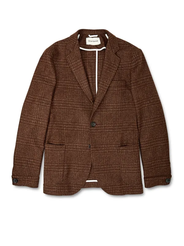 Theobald Jacket Palmerston Rust made by Oliver Spencer