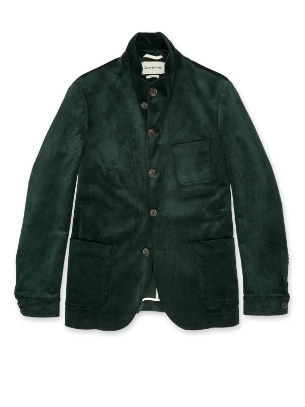 Solms Jacket Penton Cord Racing Green sold by Oliver Spencer