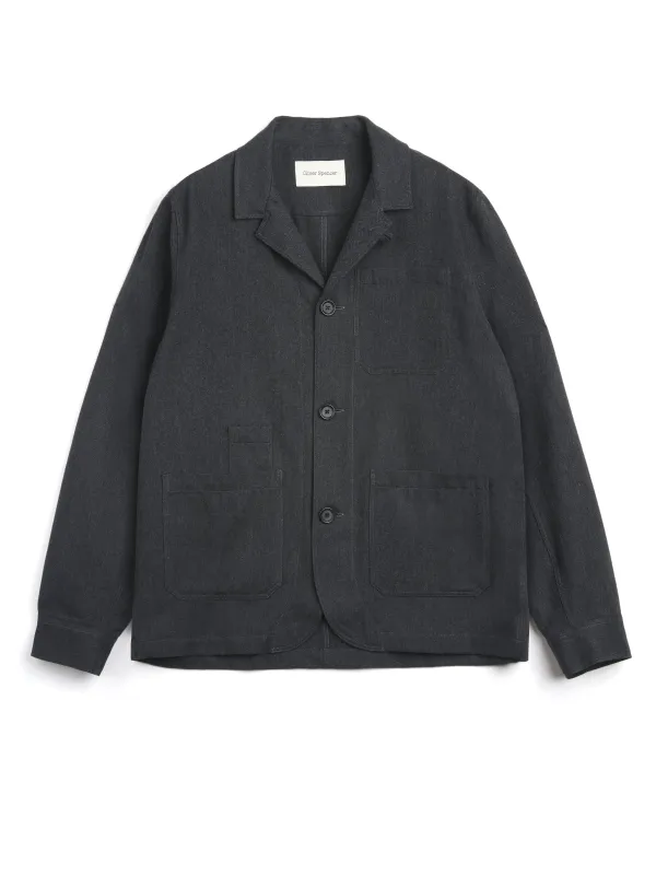 Bradwell Jacket Stockbridge Charcoal sold by Oliver Spencer