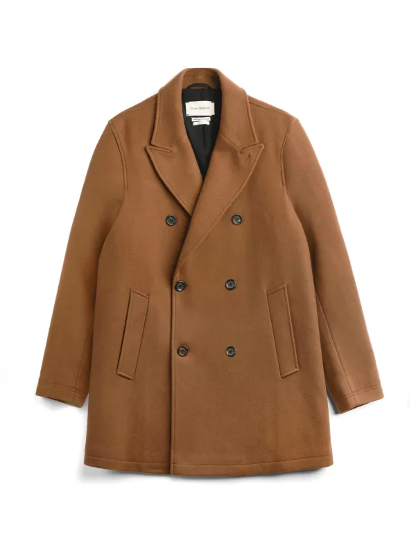 Albion Coat Mosedale Tawny Brown made by Oliver Spencer