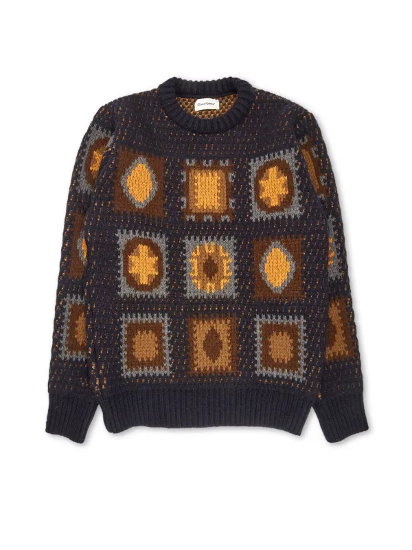 Blenheim Jumper Dawlish Navy made by Oliver Spencer