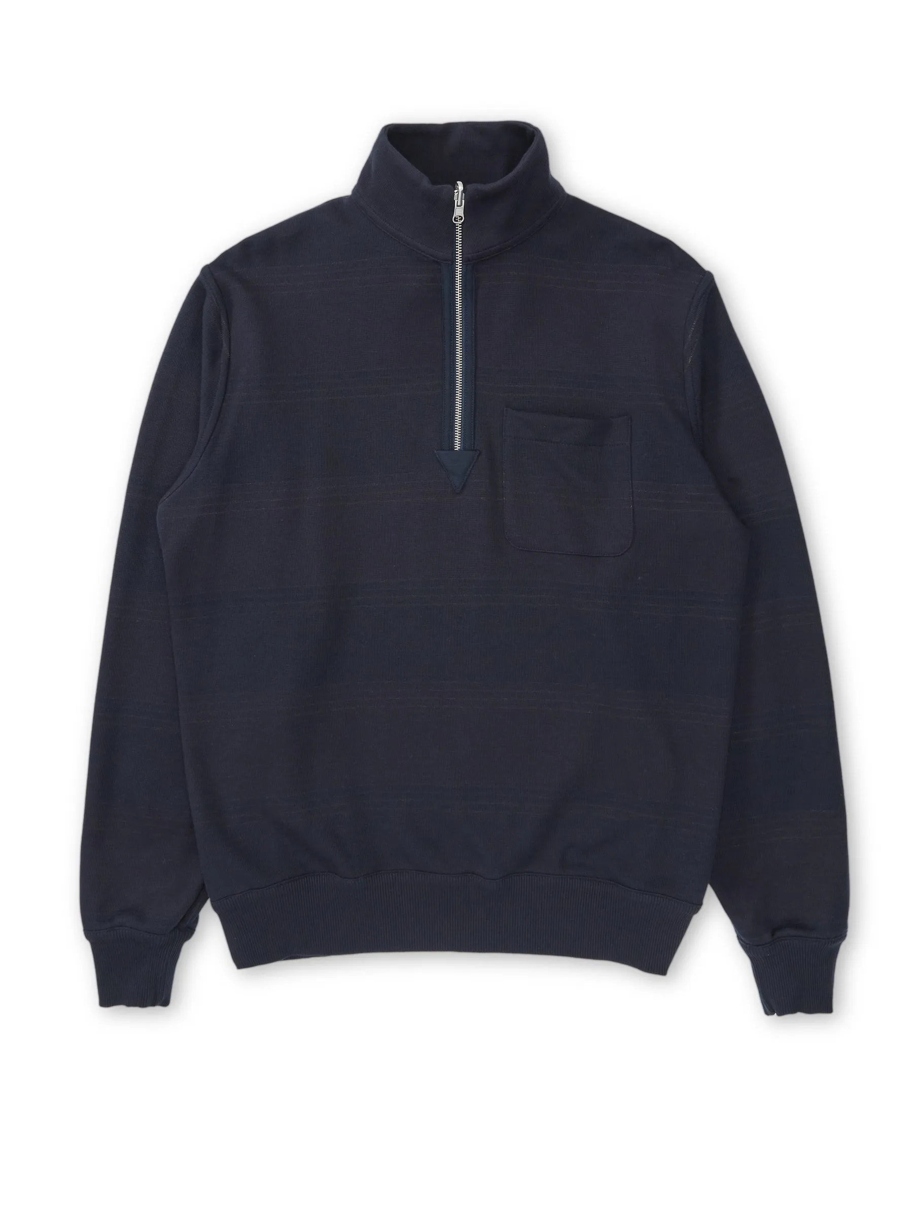 Reversible Half Zip Sweatshirt Hinkley Navy/Burgundy sold by Oliver Spencer product image thumbnail 2