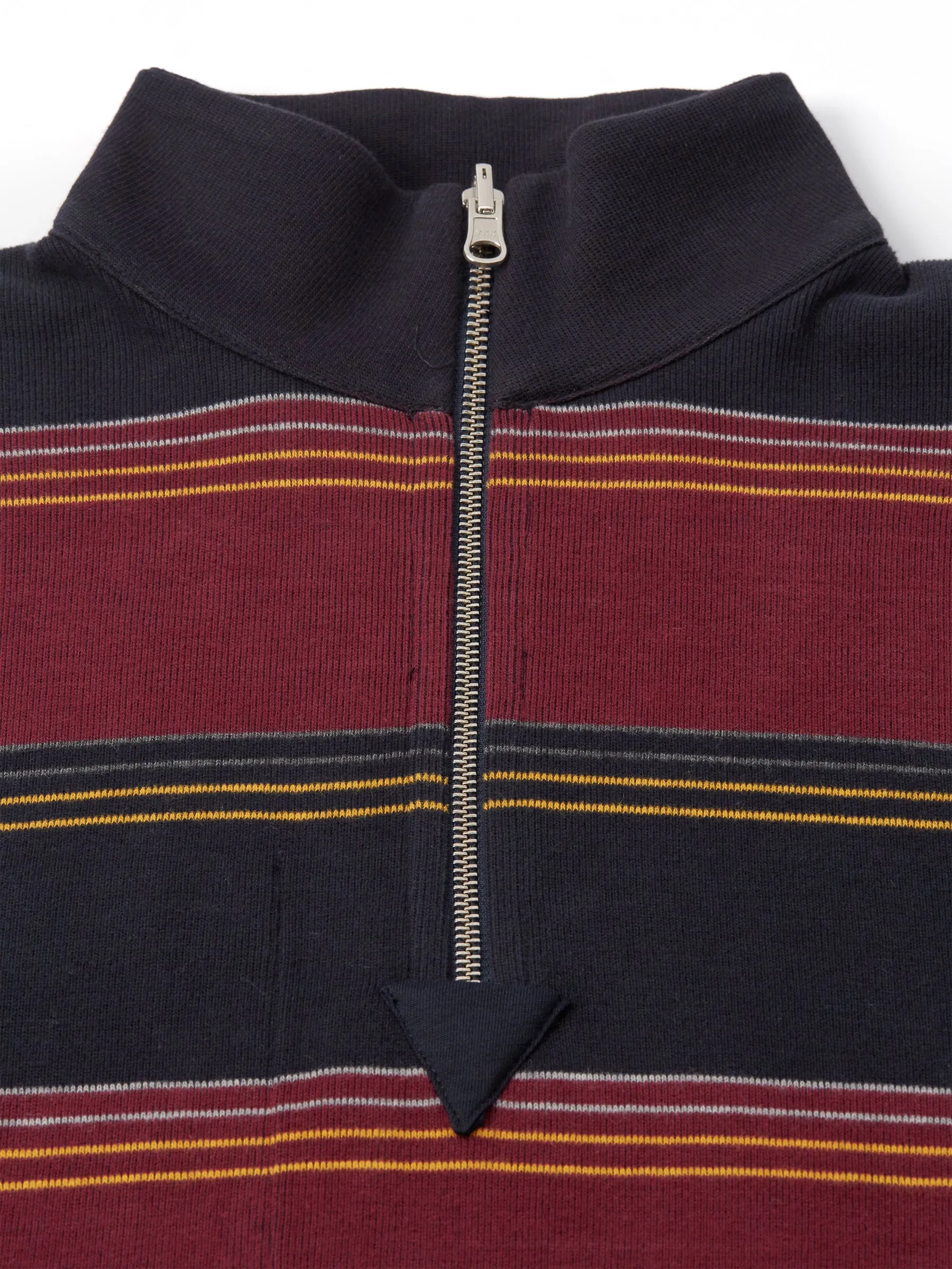 Reversible Half Zip Sweatshirt Hinkley Navy/Burgundy sold by Oliver Spencer product image thumbnail 5