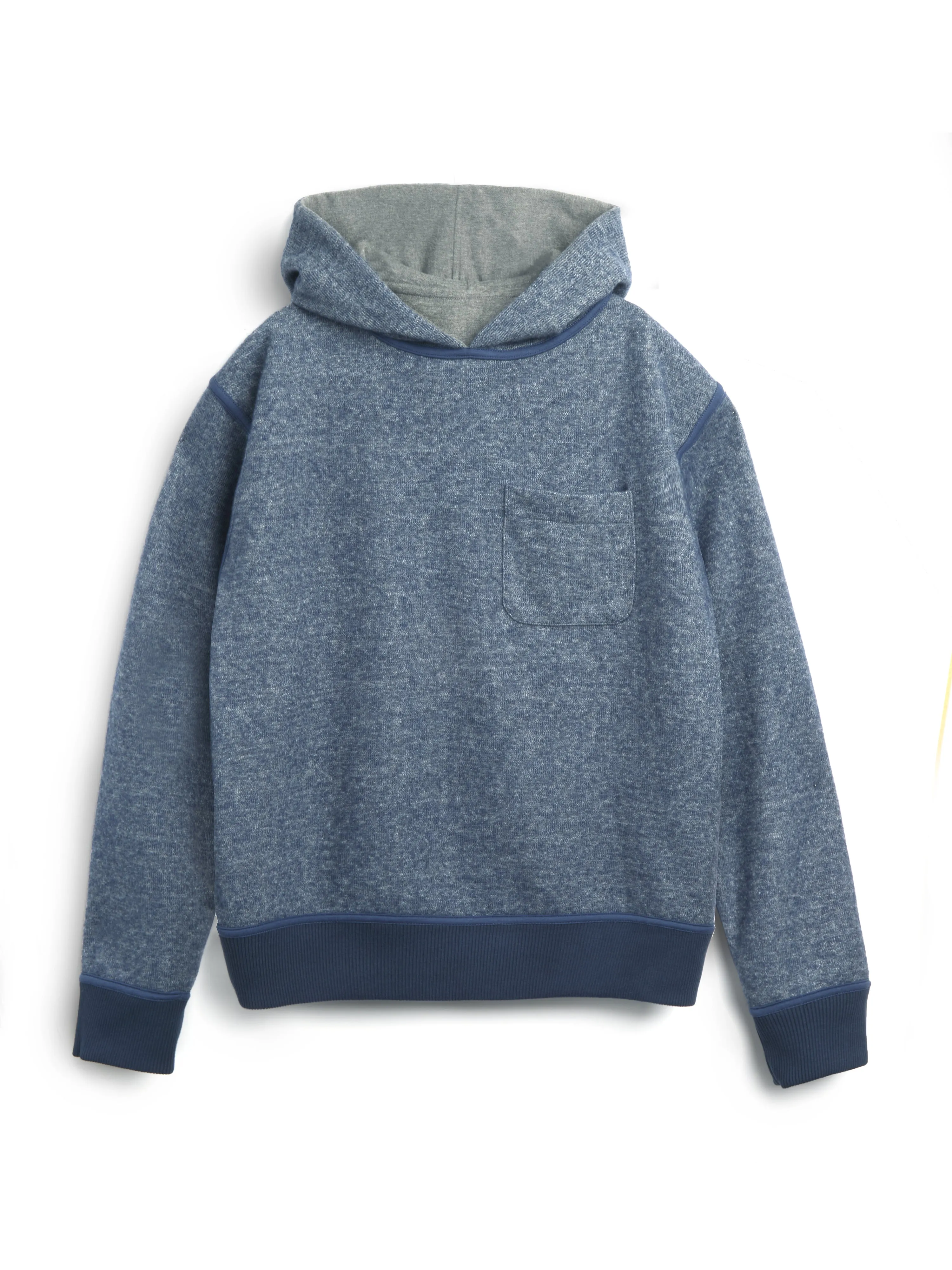Reversible Hoodie Edgware Charcoal/Navy sold by Oliver Spencer product image thumbnail 2