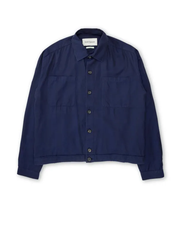 Milford Jacket Pearson Blue sold by Oliver Spencer