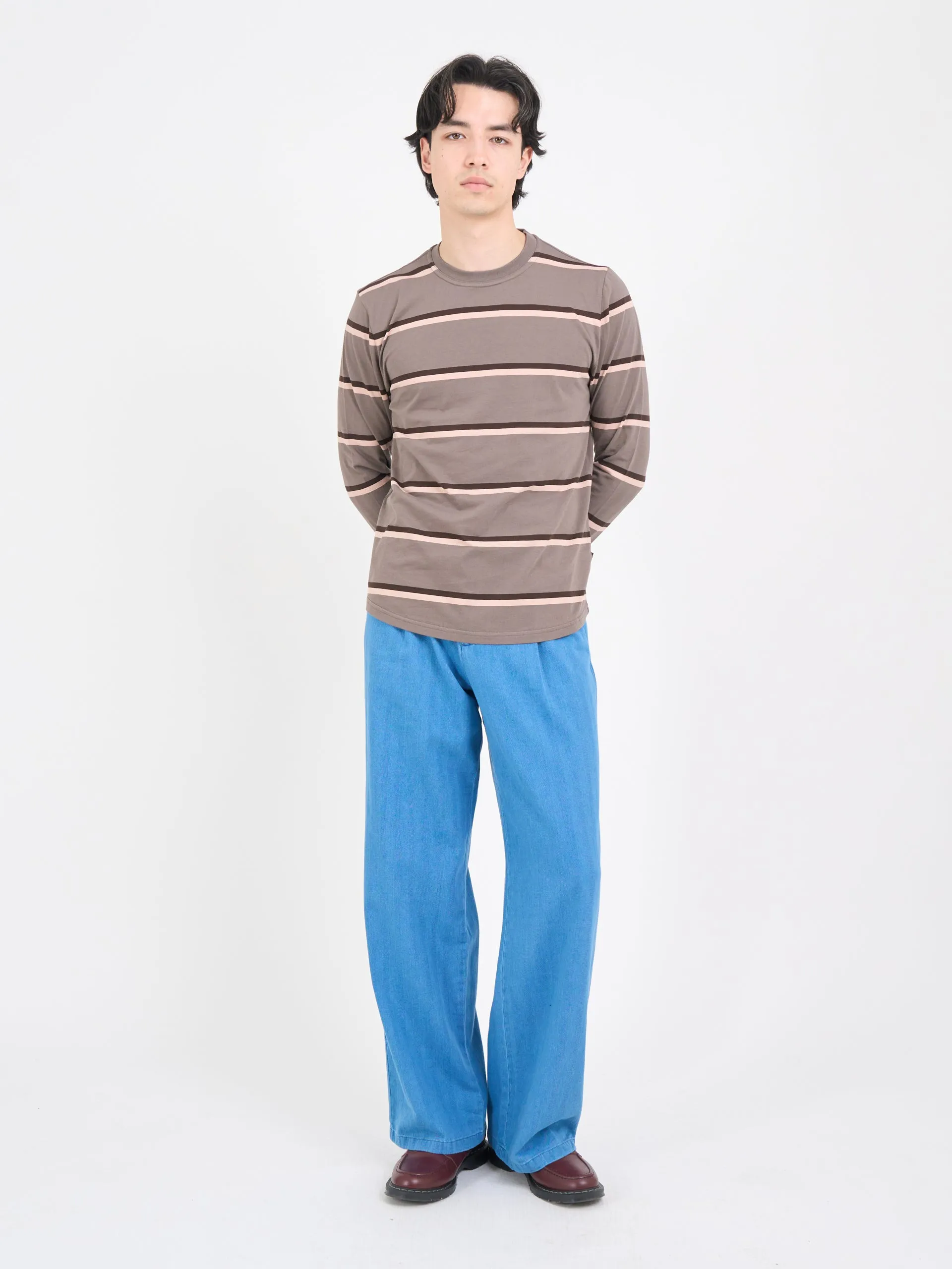 Long Sleeve T-Shirt Bartley Mocha Brown sold by Oliver Spencer product image thumbnail 2