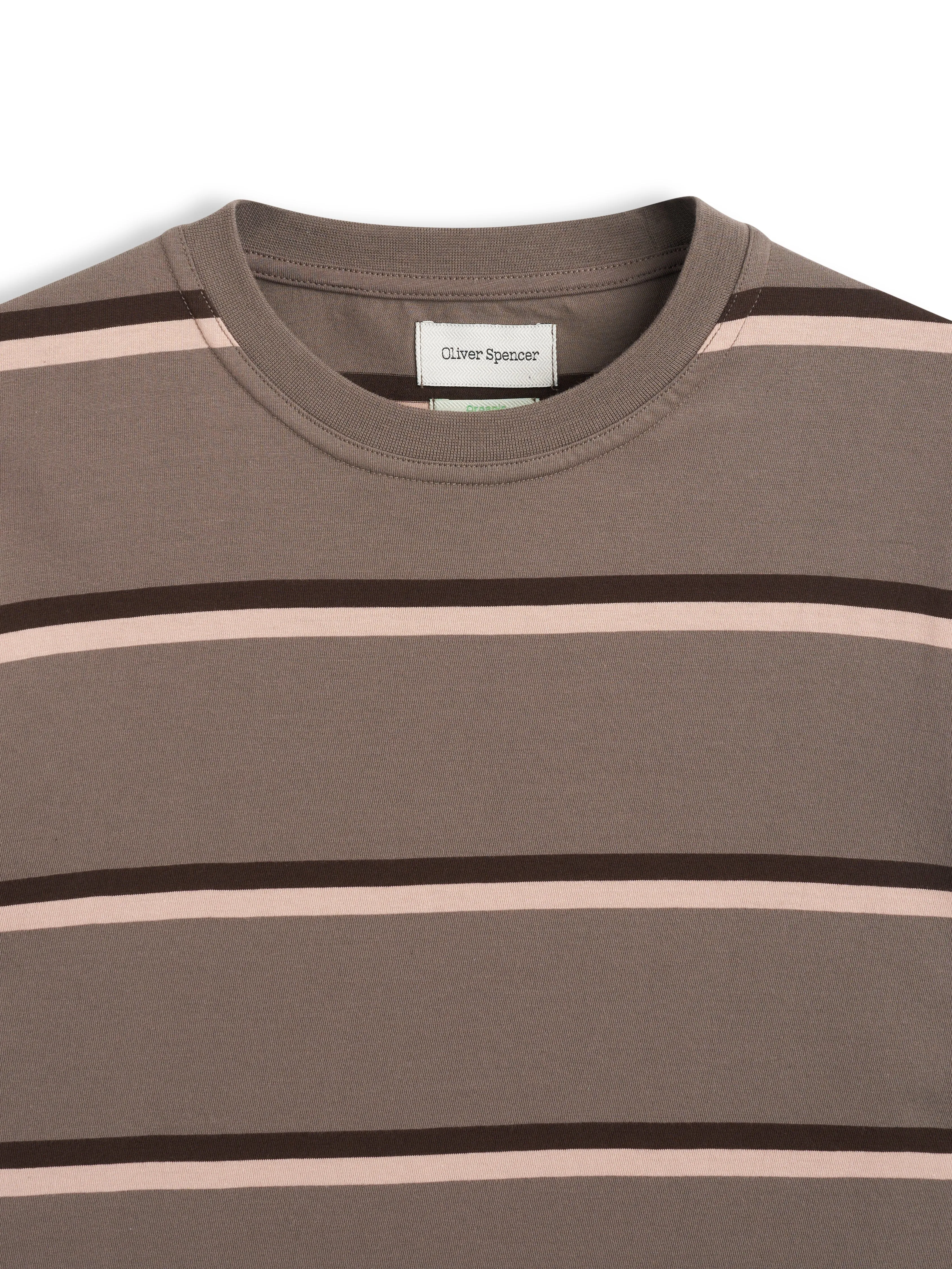 Long Sleeve T-Shirt Bartley Mocha Brown sold by Oliver Spencer product image thumbnail 4