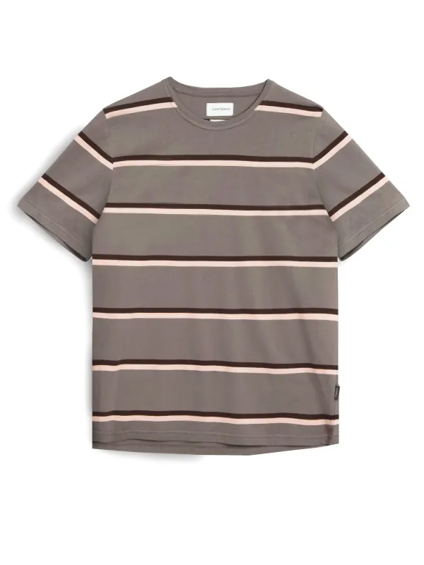 Conduit T-Shirt Bartley Mocha Brown made by Oliver Spencer