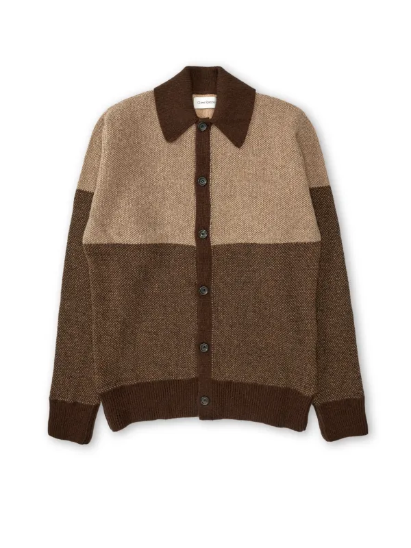 Britten Knitted Cardigan Keaton Brown sold by Oliver Spencer