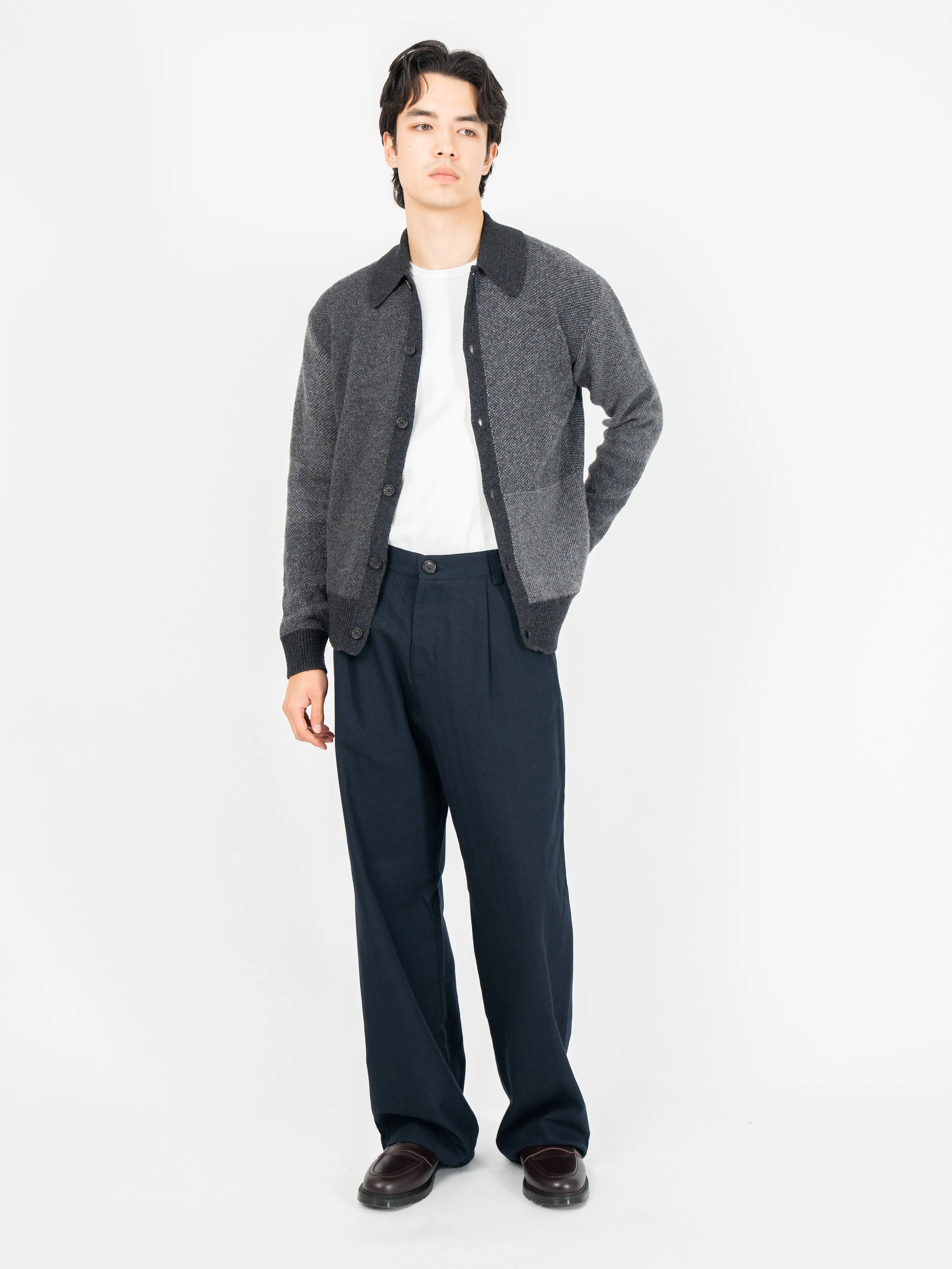 Britten Knitted Cardigan Delfino Grey sold by Oliver Spencer product image thumbnail 2