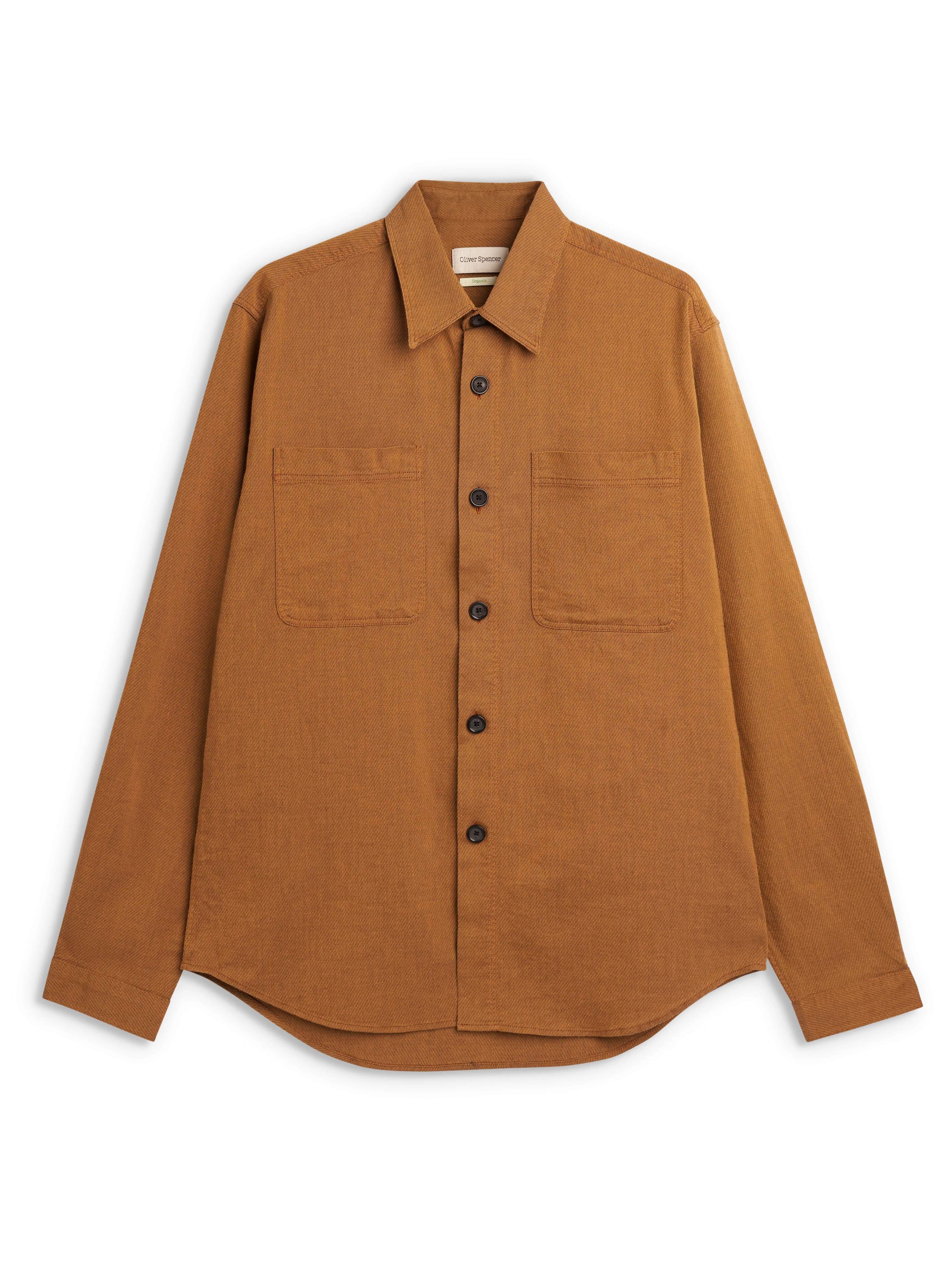 Treviscoe Shirt Bevan Ochre sold by Oliver Spencer