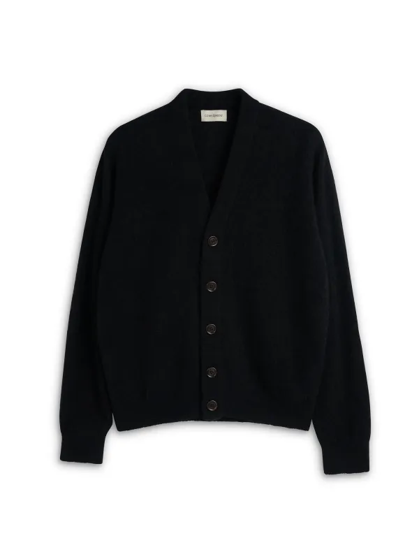 Caradale Cardigan Rosen Black sold by Oliver Spencer