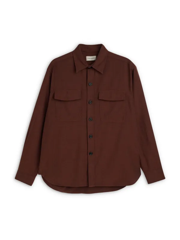 Penryn Overshirt Banfield Rust made by Oliver Spencer