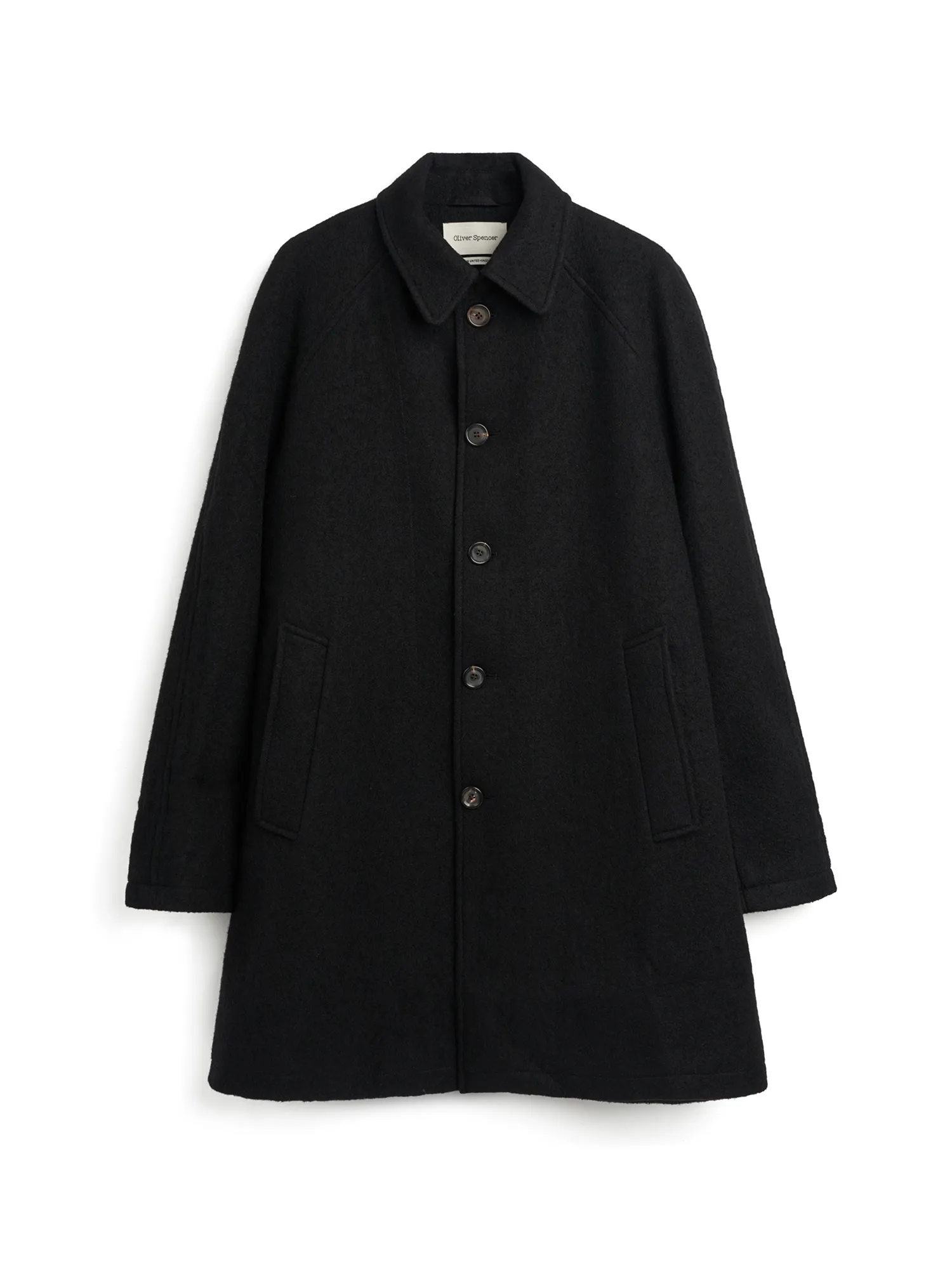Arnold Coat Haughton Black sold by Oliver Spencer