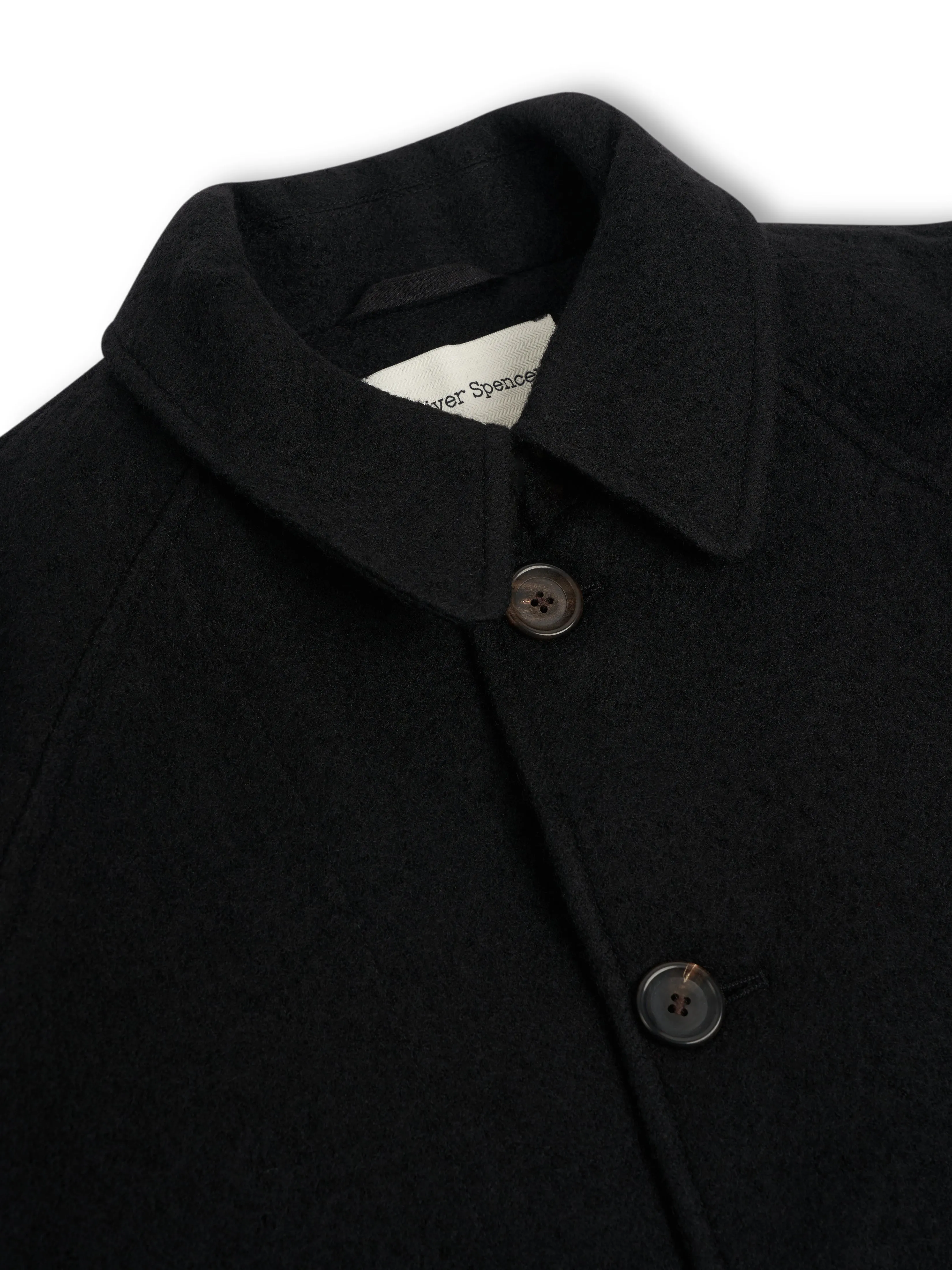 Arnold Coat Haughton Black sold by Oliver Spencer product image thumbnail 3
