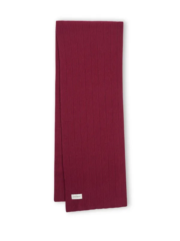 Soane Scarf Overton Wine Red made by Oliver Spencer