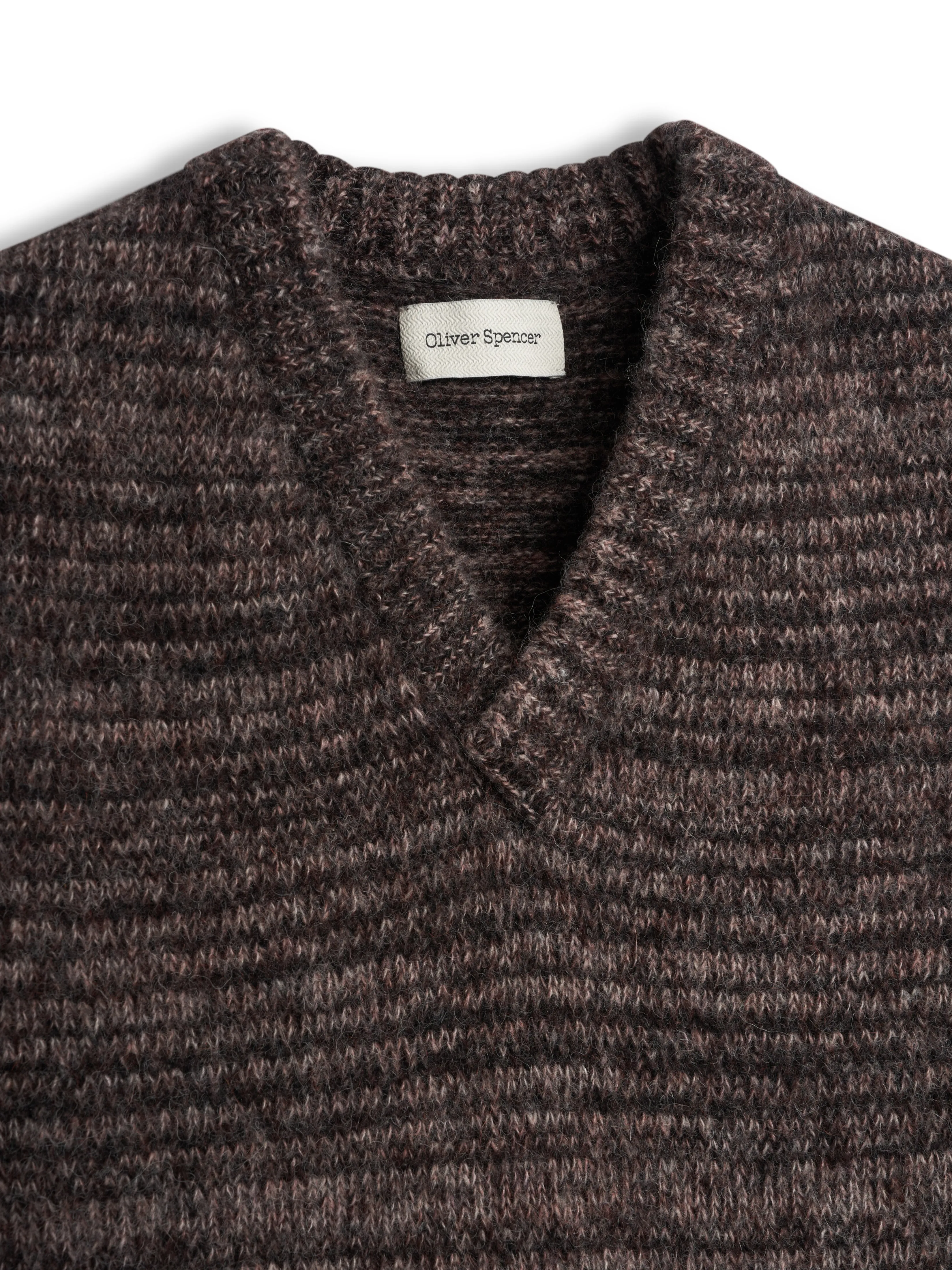 Graves V Neck Vest Stirling Black Multi sold by Oliver Spencer product image thumbnail 4