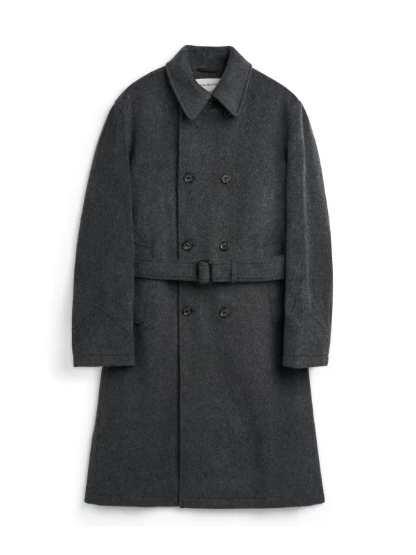 Big Coat Regent Charcoal sold by Oliver Spencer