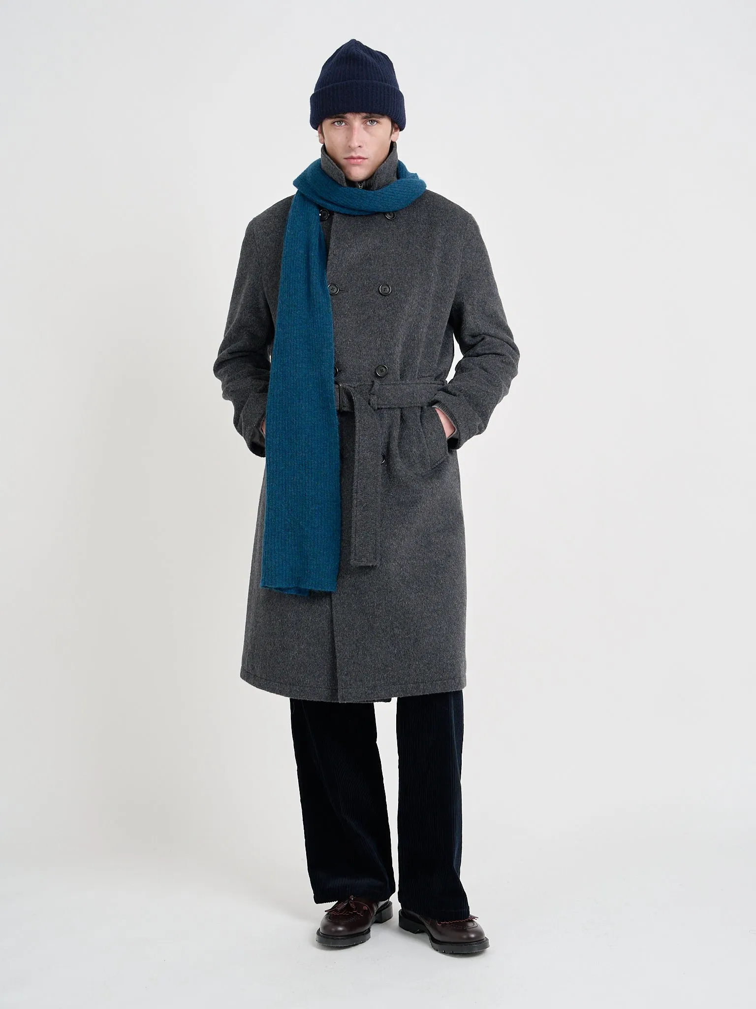 Big Coat Regent Charcoal sold by Oliver Spencer product image thumbnail 2