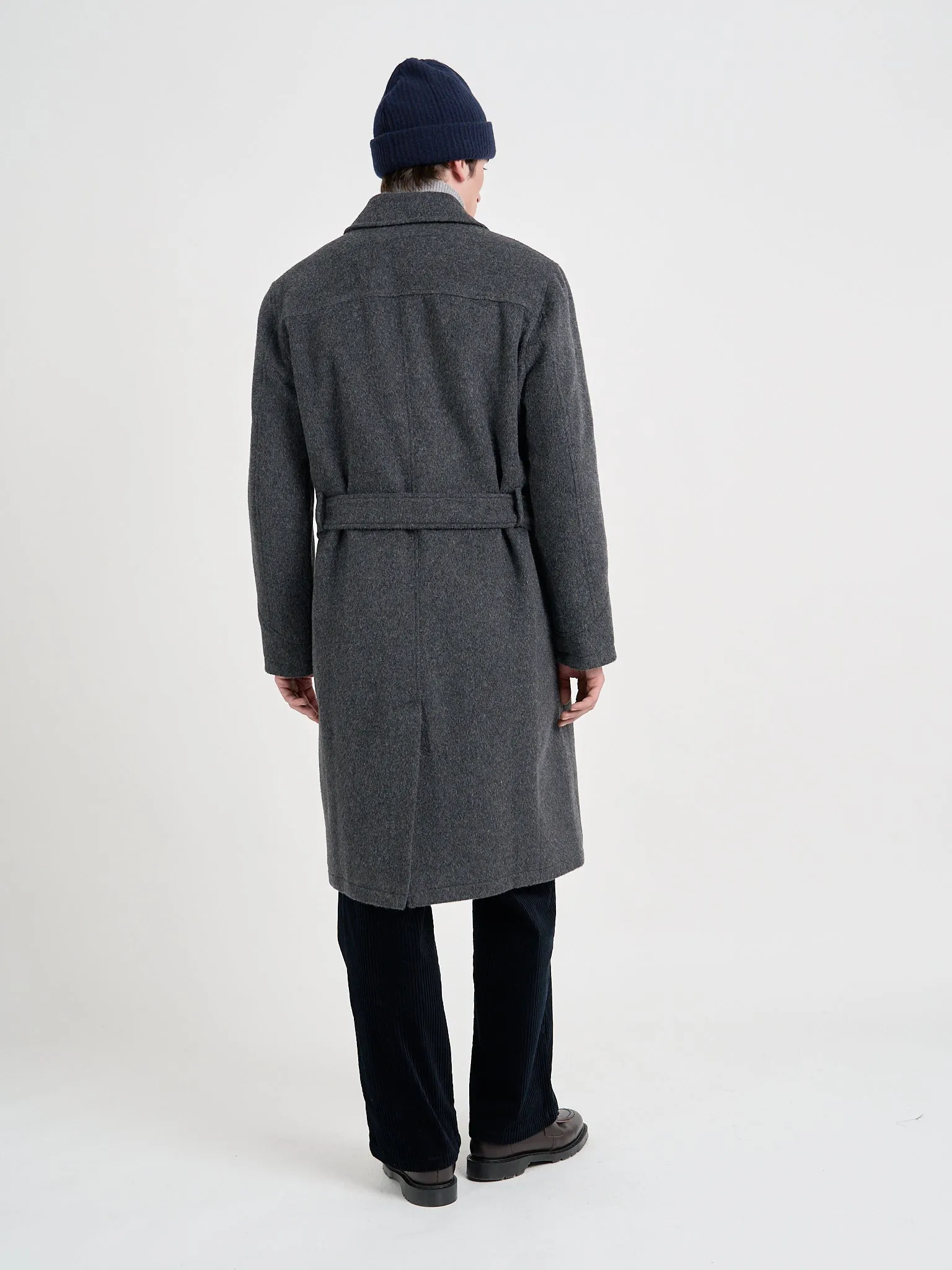 Big Coat Regent Charcoal sold by Oliver Spencer product image thumbnail 4