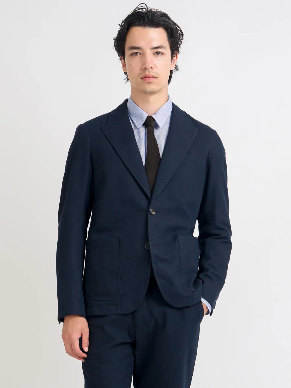 Stockbridge Navy Mansfield Suit sold by Oliver Spencer product image thumbnail 2