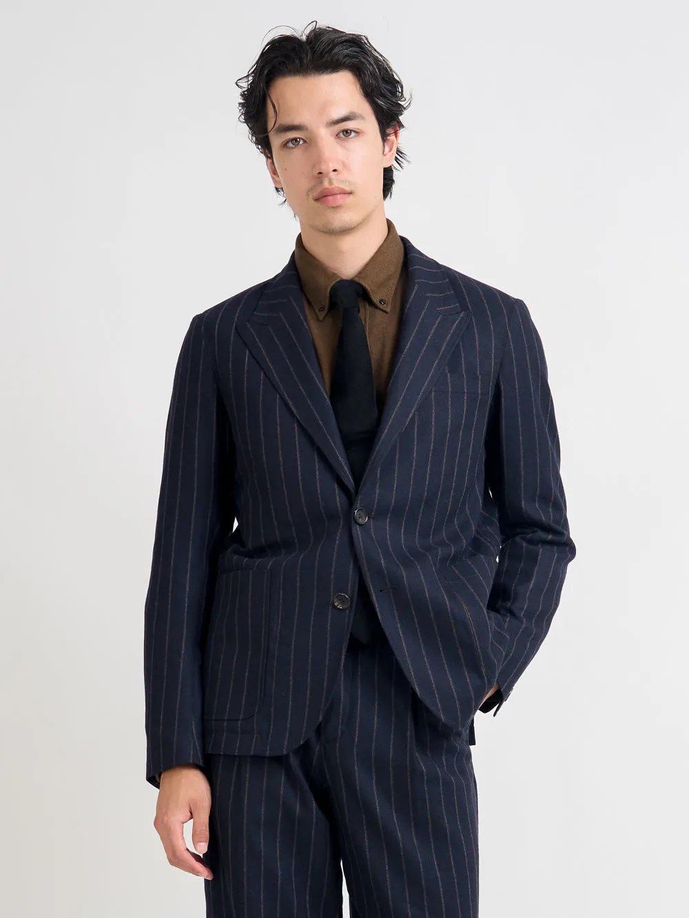 Jarman Navy Mansfield Suit sold by Oliver Spencer product image thumbnail 2