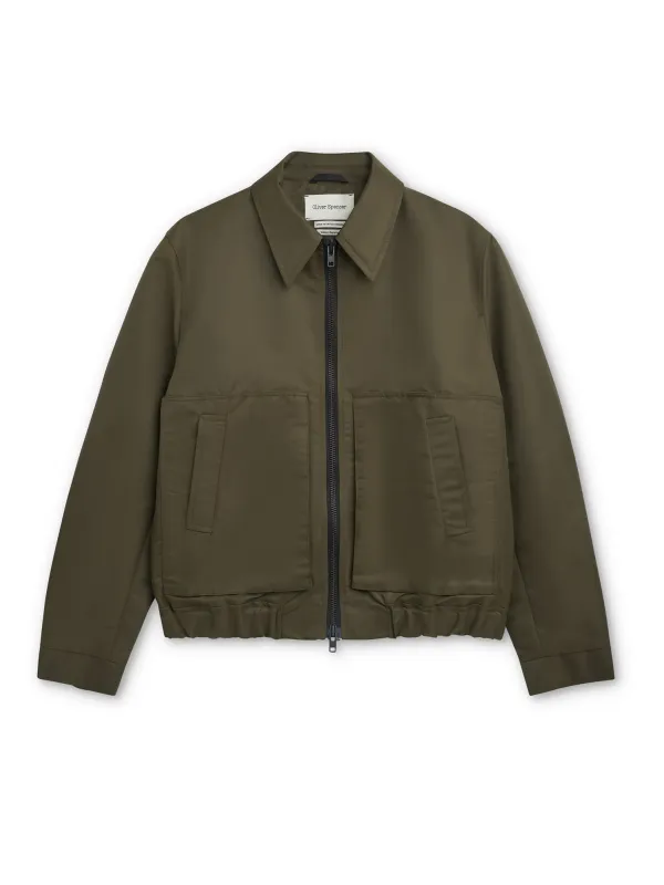 Arlington Bomber Jacket Foster Green sold by Oliver Spencer