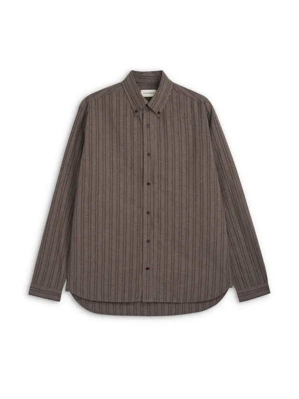 Brook Shirt Alberg Brown sold by Oliver Spencer