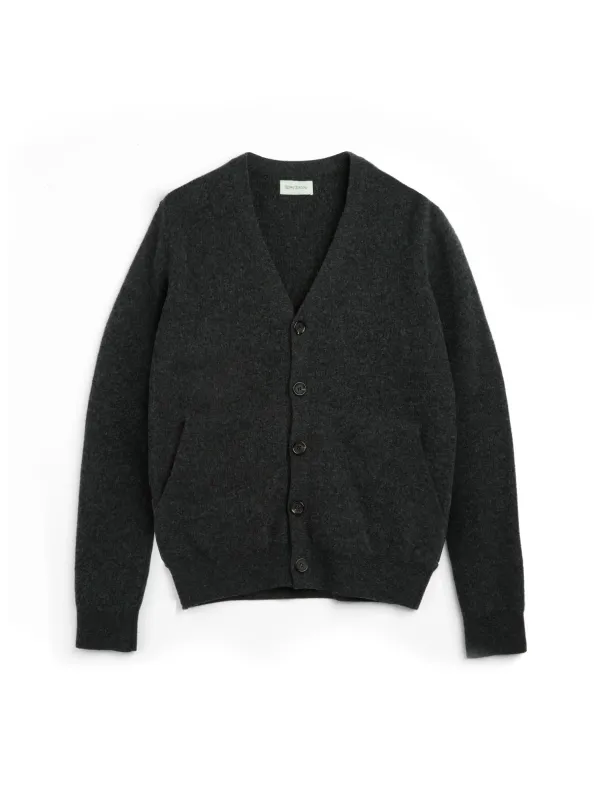 Caradale Cardigan Hartwell Charcoal sold by Oliver Spencer