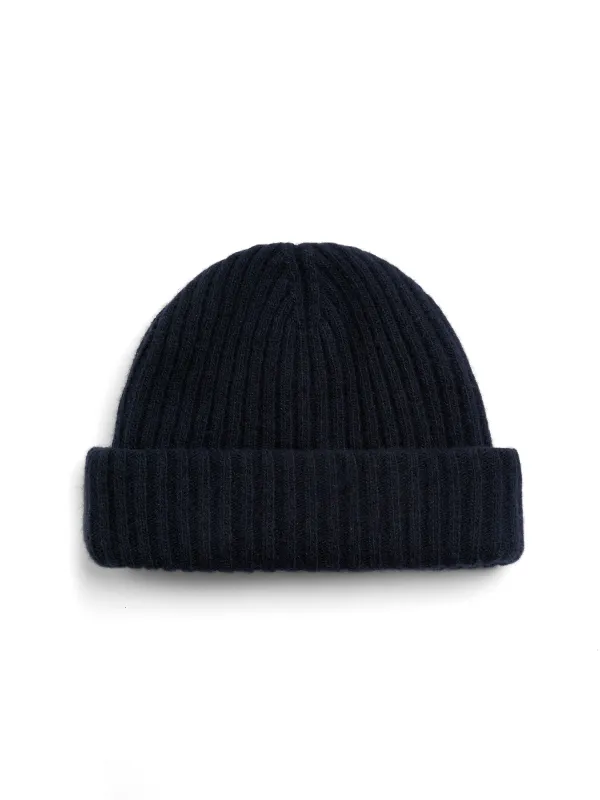 Fisher Hat Rib Navy made by Oliver Spencer