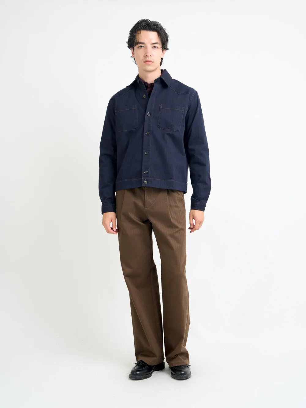 Witley Jacket Faulkes Navy sold by Oliver Spencer product image thumbnail 2