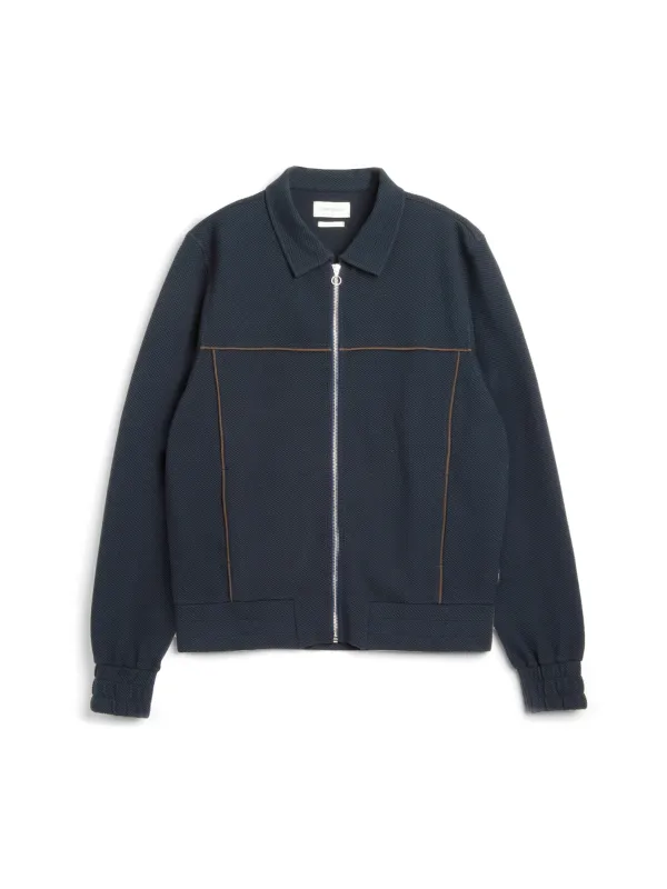 Harrison Jersey Jacket Amery Navy sold by Oliver Spencer