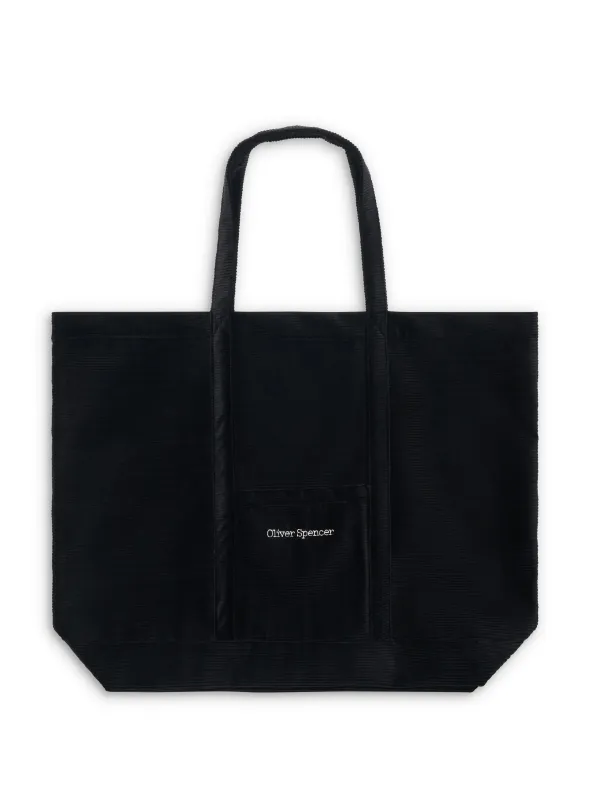 Weekend Tote Bag Kingsley Cord Black sold by Oliver Spencer
