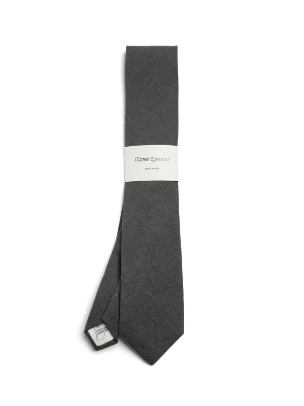 Tie Bleeker Gunmetal Grey sold by Oliver Spencer