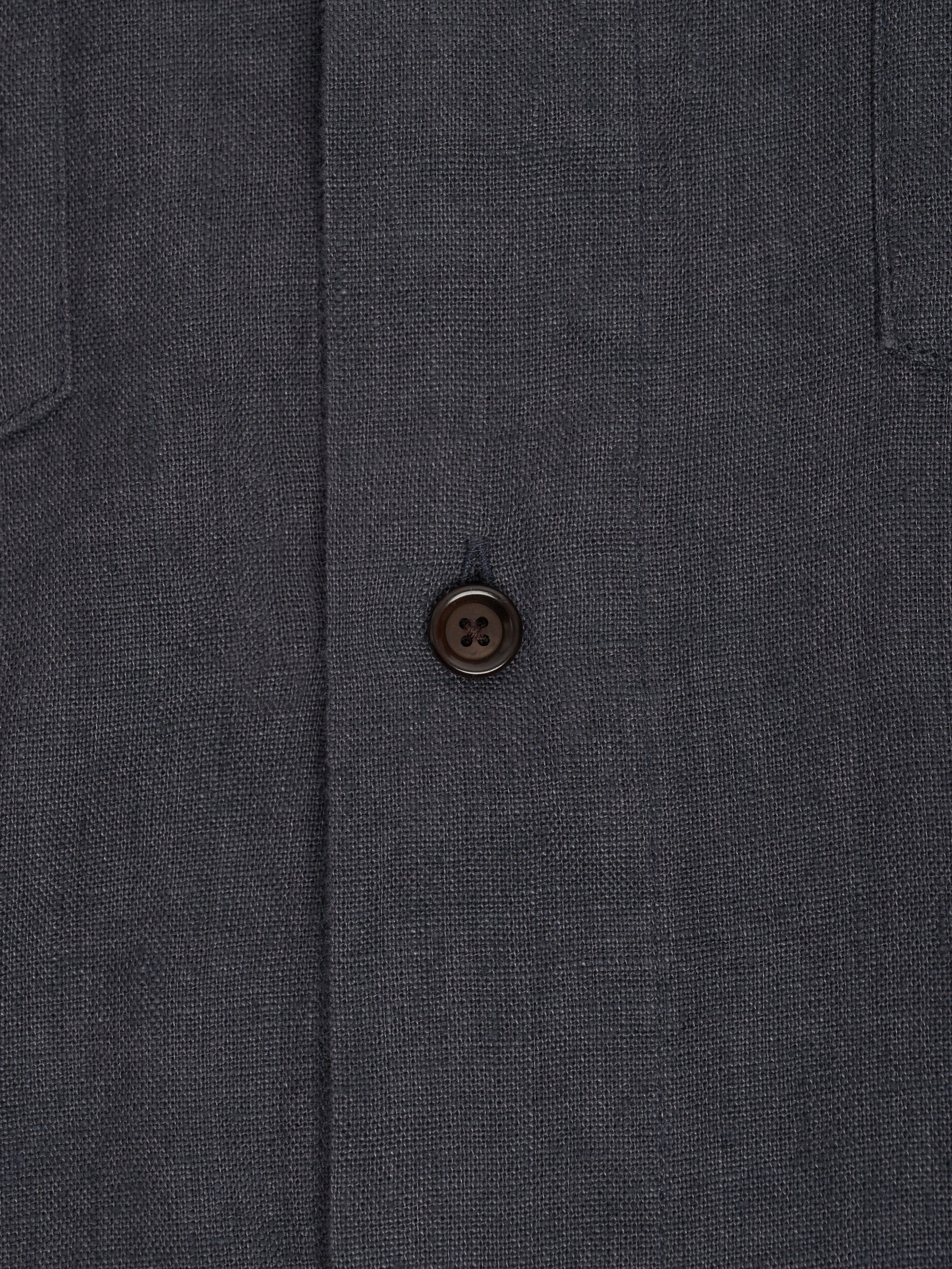 Santiago Short Sleeve Shirt Bleeker Gunmetal Grey sold by Oliver Spencer product image thumbnail 3