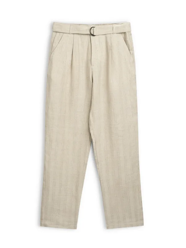 Belted Trousers Arnold Sand sold by Oliver Spencer