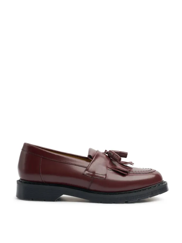 Solovair x Oliver Spencer Cherry Red Leather Tassel Loafer sold by Oliver Spencer