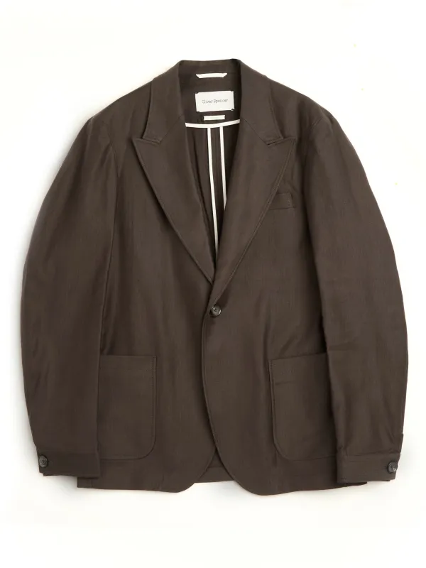 Laurel Jacket Eastman Brown made by Oliver Spencer