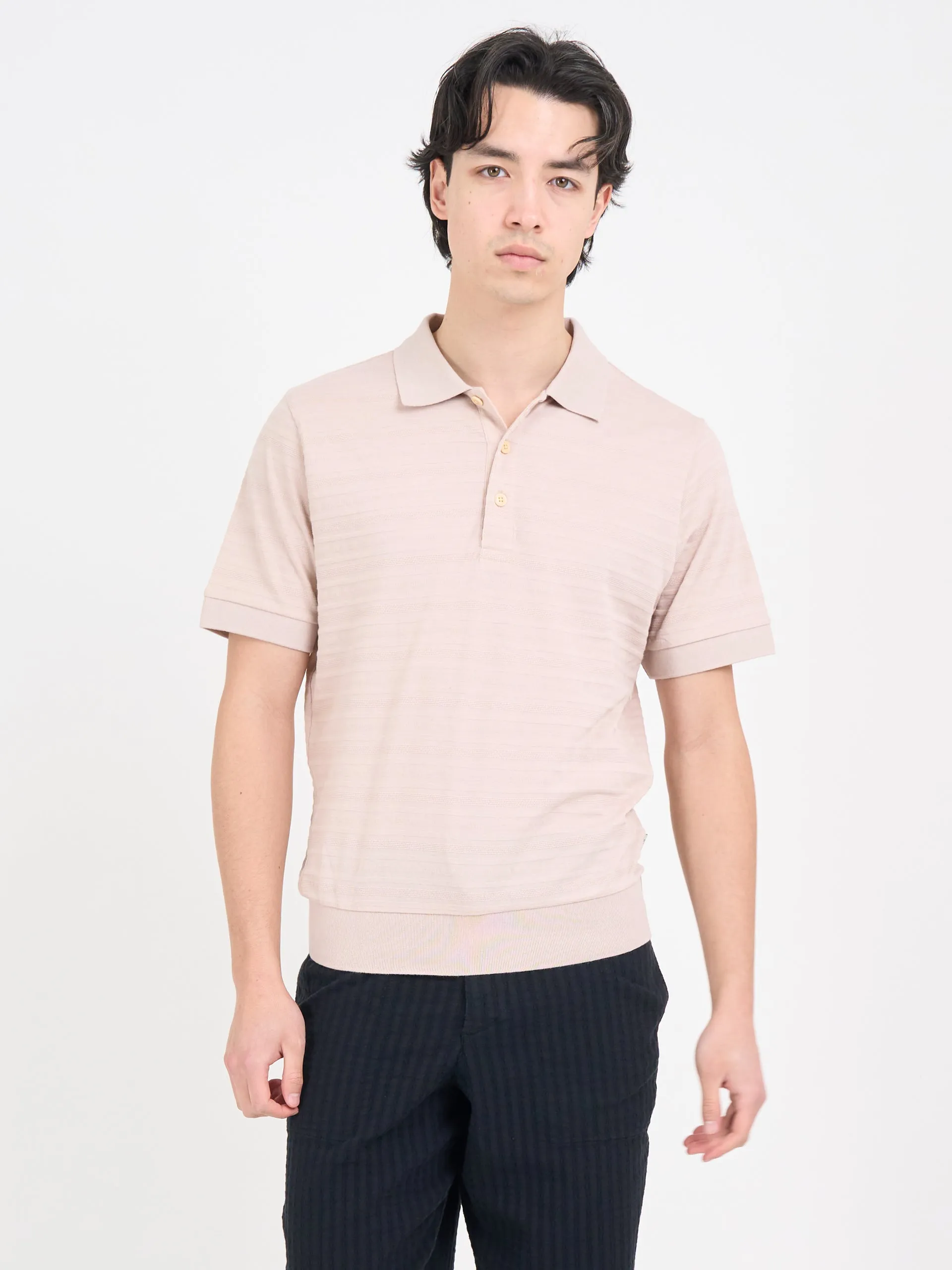 Glendale Polo Shirt Dornie Pink sold by Oliver Spencer product image thumbnail 4