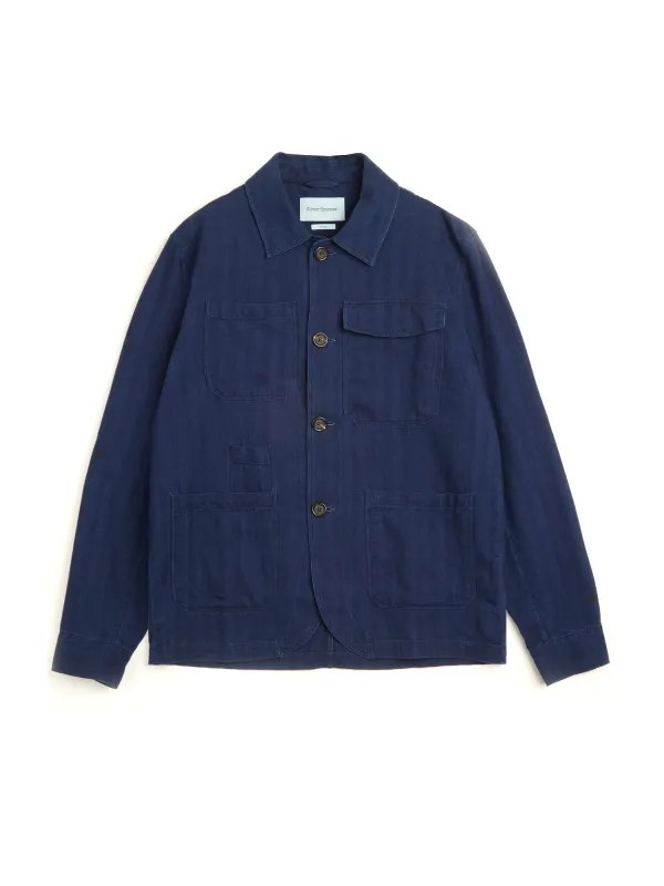 Hythe Jacket Faye Indigo Blue made by Oliver Spencer