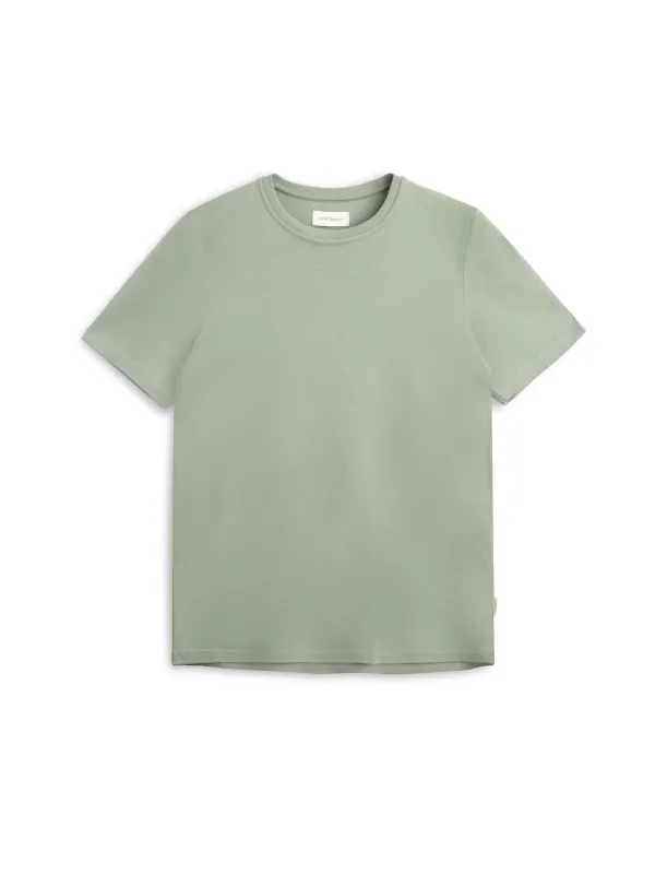 Heavy T-Shirt Tavistock Sage Green made by Oliver Spencer