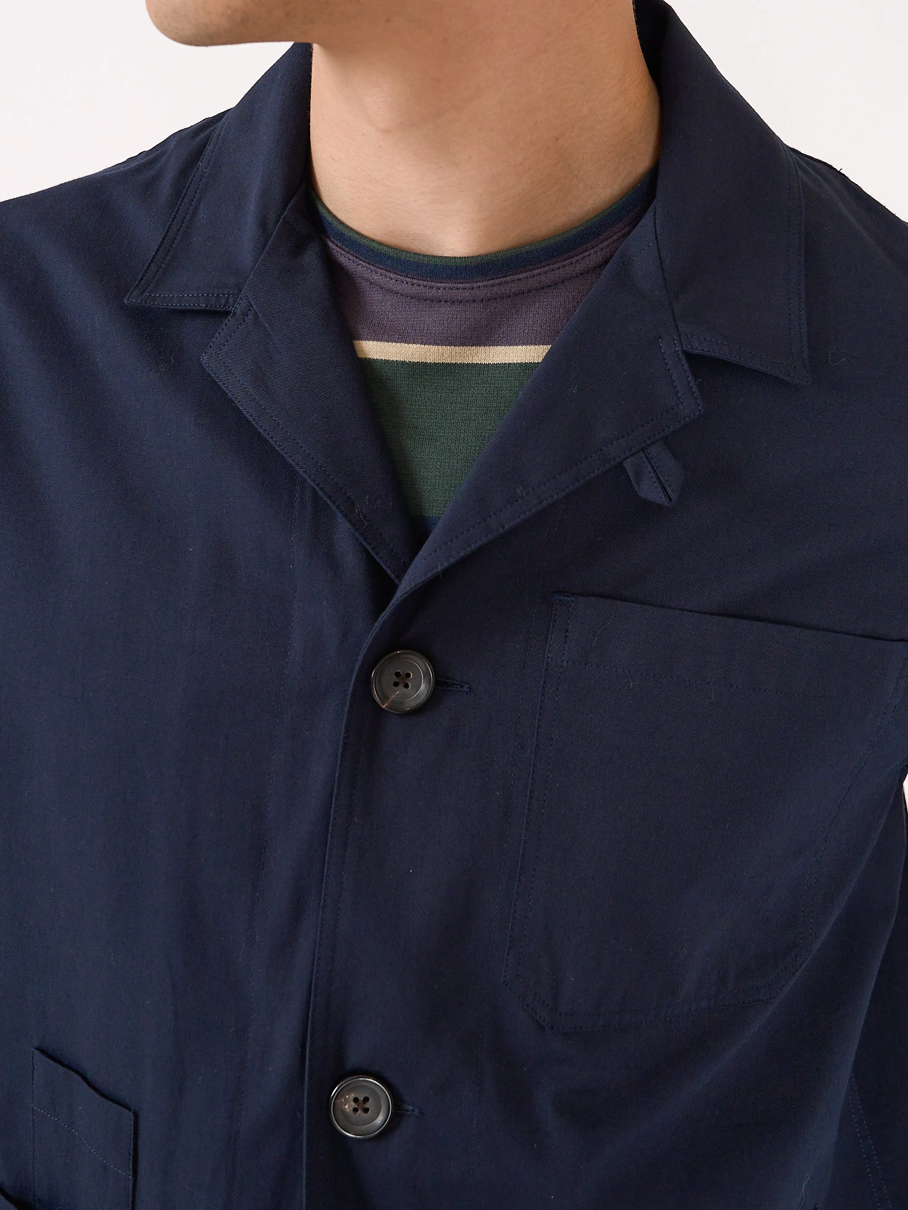 Bradwell Jacket Ashdown Navy sold by Oliver Spencer product image thumbnail 4
