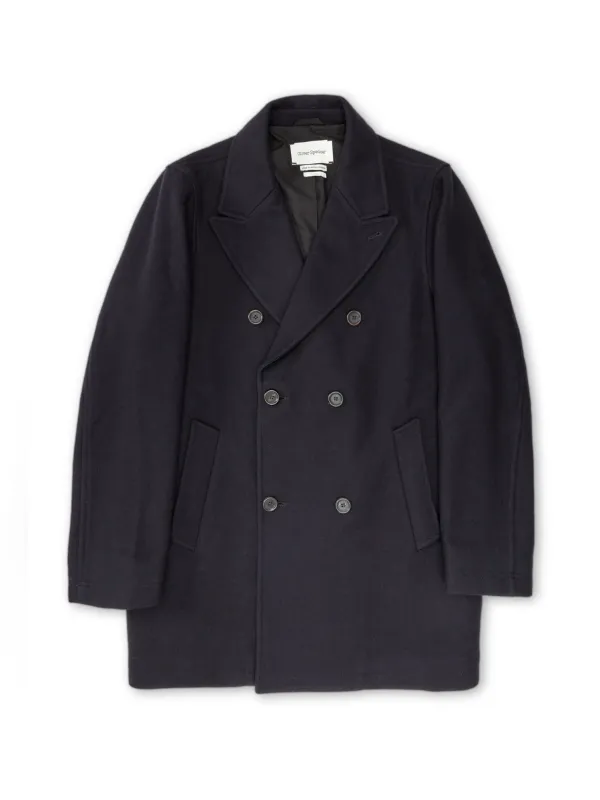 Albion Coat Mosedale Navy made by Oliver Spencer