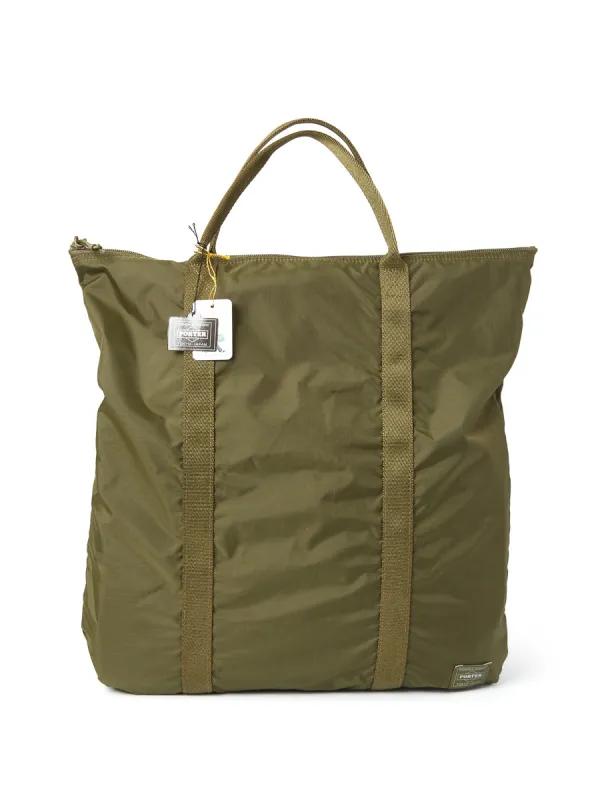 Porter-Yoshida & Co Flex 2-Way Tote Bag Olive sold by Oliver Spencer