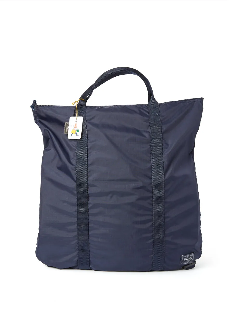 Porter-Yoshida & Co Flex 2-Way Tote Bag Navy sold by Oliver Spencer
