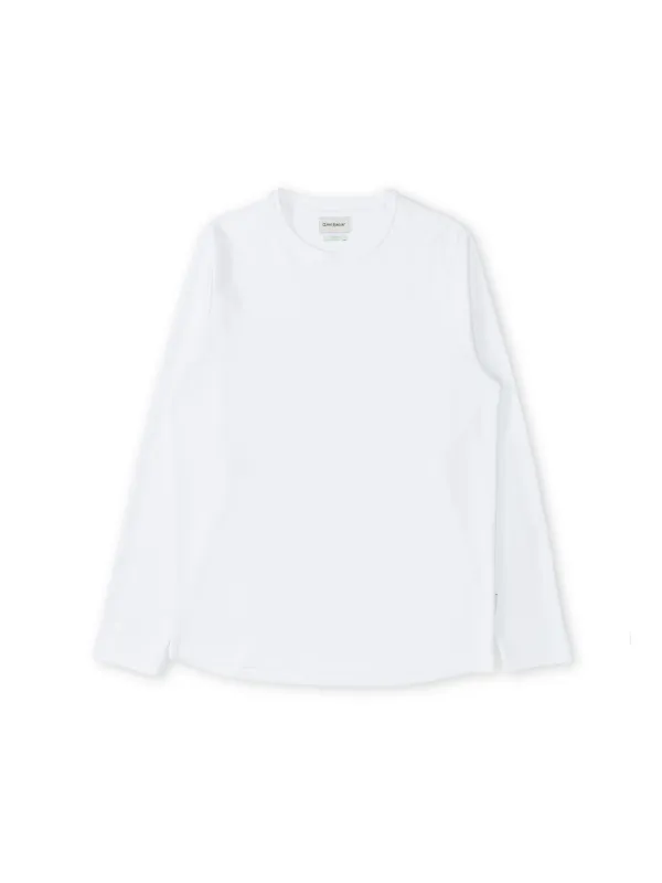 Heavy Long Sleeve Plain T-Shirt Tavistock White sold by Oliver Spencer